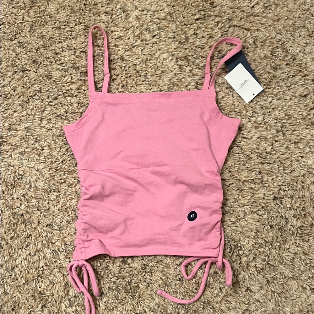 ❤️ 4/$10 Hollister Pink Ruched tank top